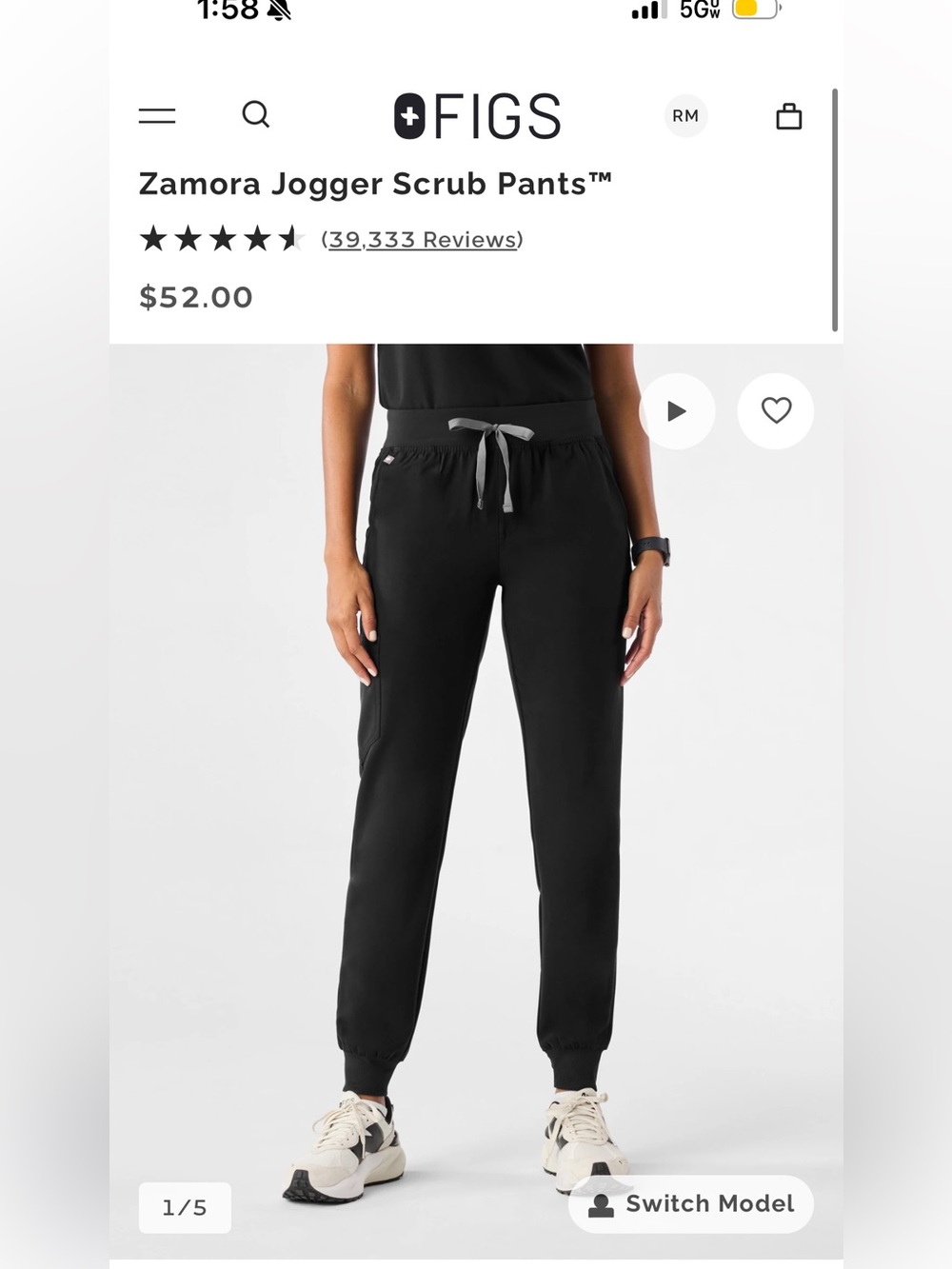 FIGS Zamora jogger scrub pants